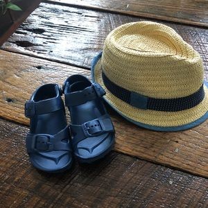 NWOT’s Baby Boy Beach Shoes and Hat